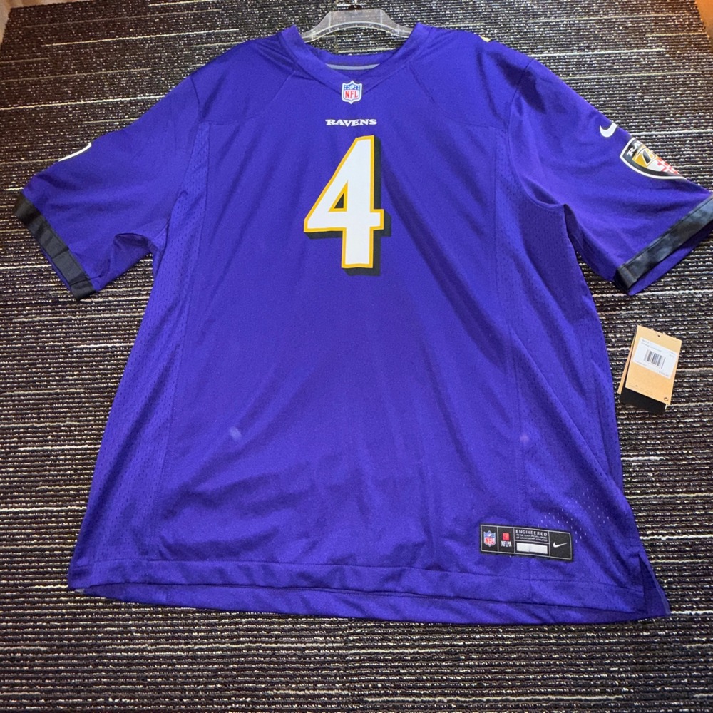 Nike Baltimore Ravens Zay Flowers Jersey Men XXL NWT Purple NFL Football 4